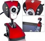NEW USB 2.0 3 0.M 6 LED Web Cam Digital camera Webcam hd PC Camera Laptop w/ MIC +CD Free Shipping